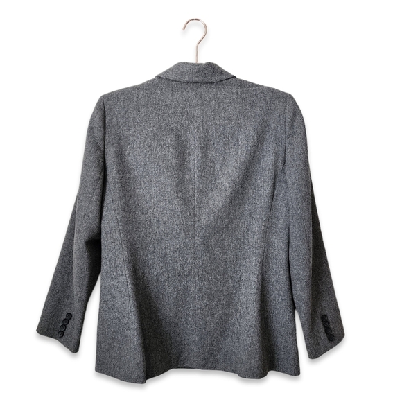 RASPINI x VINTAGE wool long line lapel blazer in‎ grey - Picture 14 of 15